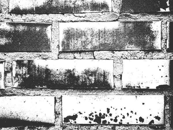 Sufrir textura de pared de ladrillo viejo. Fondo grunge blanco y negro. Ilustración vectorial . — Archivo Imágenes Vectoriales