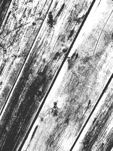 A régi, száraz, fából készült textúra Fekete-fehér grunge háttér. Vektoros illusztráció — Stock Vector