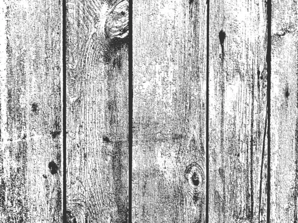 Perturbación textura de madera seca vieja. Fondo grunge blanco y negro. Ilustración vectorial — Archivo Imágenes Vectoriales