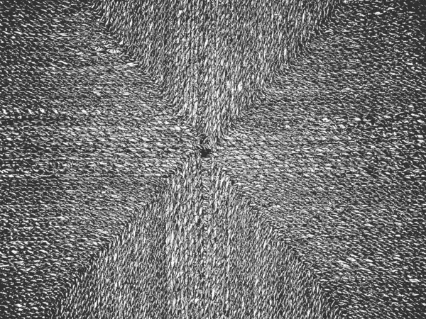 Distress grunge tekstur vektor kain. Latar belakang hitam dan putih. Ilustrasi EPS 8 - Stok Vektor
