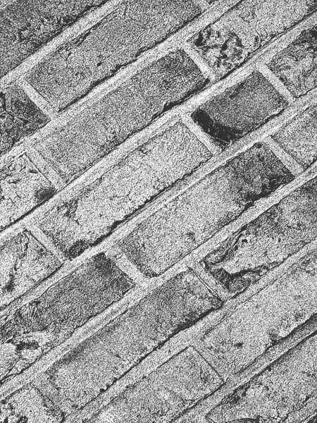 Беда в старой текстуре стенок брика. Черно-белый гранж фон. — стоковый вектор