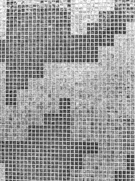 Perturbe a velha textura do mosaico. Preto e branco fundo grunge . — Vetor de Stock