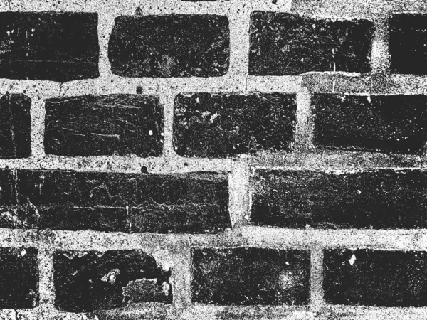 Sufrir Textura Pared Ladrillo Viejo Fondo Grunge Blanco Negro Ilustración — Archivo Imágenes Vectoriales