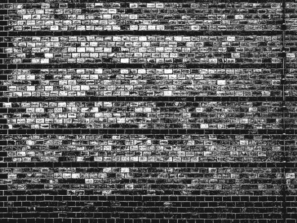 Distress Old Brick Wall Texture Black White Grunge Background Eps8 — Stock Vector