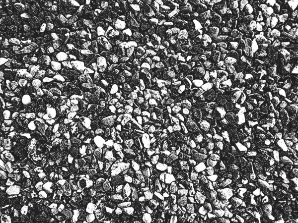 Βότσαλα Κινδύνου Υφή Αμμοχάλικου Eps8 Εικόνα Ασπρόμαυρο Φόντο Grunge — Διανυσματικό Αρχείο