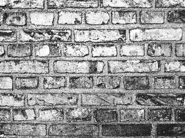 Sufrir Textura Pared Ladrillo Viejo Fondo Grunge Blanco Negro Ilustración — Archivo Imágenes Vectoriales