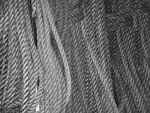 Distress Grunge Vector Textura Cuerda Mimbre Fondo Blanco Negro Eps — Archivo Imágenes Vectoriales
