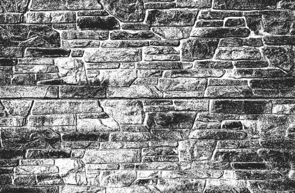 Sufrir Textura Pared Ladrillo Viejo Fondo Grunge Blanco Negro Ilustración — Archivo Imágenes Vectoriales