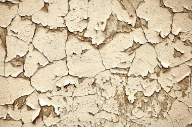 Çatlak boyalı eski çatlamış beton, beton duvar dokusu. Web tasarımı ve duvar kağıdı için zemin ve arkaplan