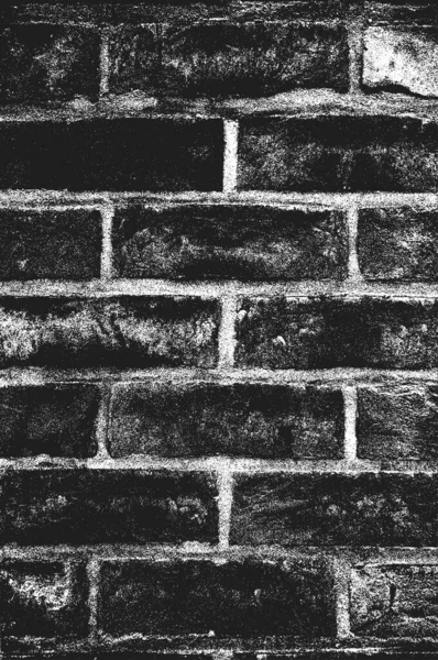 古いレンガの壁のテクスチャを苦痛 黒と白のグランジの背景 Eps8ベクターイラスト — ストックベクタ