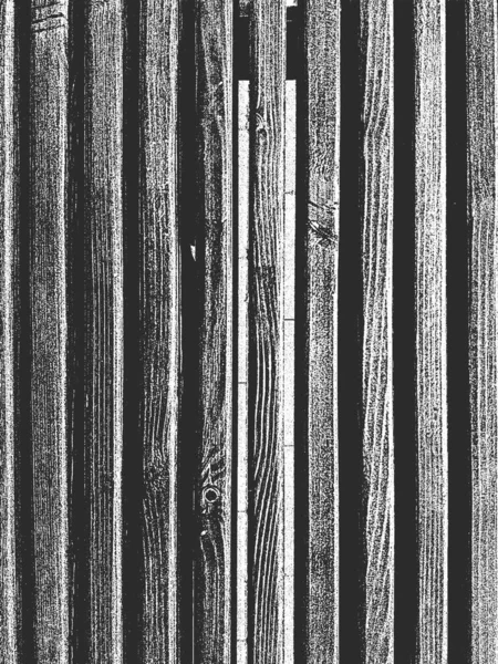 Poškozená Dřevěná Prkna Černobílé Grunge Pozadí Eps8 Vektorová Ilustrace — Stockový vektor