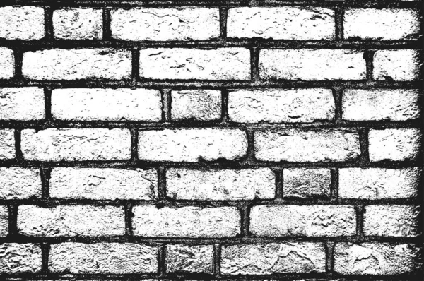 Sufrir Textura Pared Ladrillo Viejo Fondo Grunge Blanco Negro Ilustración — Vector de stock