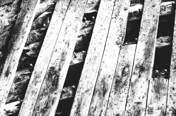 Distress Planches Bois Texture Fond Grunge Noir Blanc Illustration Vectorielle — Image vectorielle