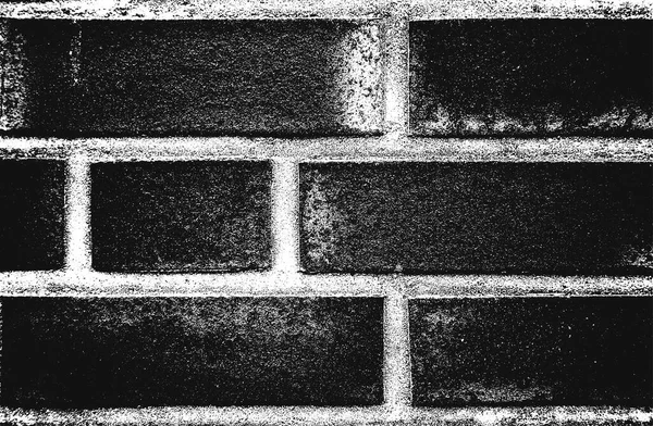 Stress Oude Bakstenen Muur Textuur Zwart Wit Grunge Achtergrond Eps8 — Stockvector