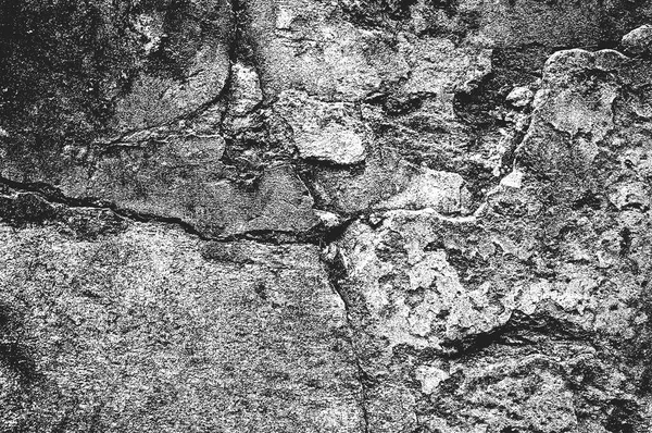 Біда Стара Тріснута Бетонна Векторна Текстура Eps8 Ілюстрація Чорно Білий — стоковий вектор