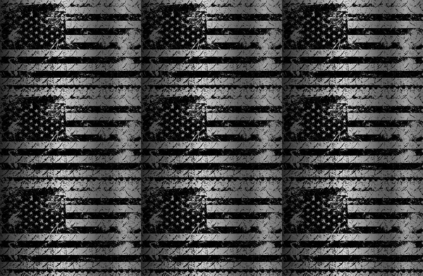 Usa Vlag Grunge Stijl Vectorillustratie — Stockfoto