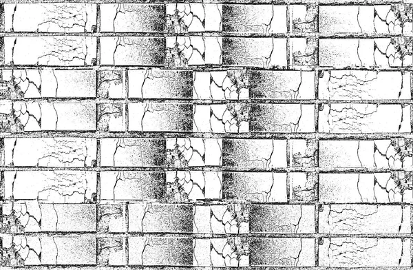 Sey Tísnivé Překrývající Textury Staré Cihlové Zdi Grunge Pozadí Abstraktní — Stockový vektor