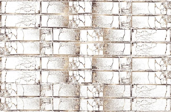 Set Golden Distressed Overlay Texture Old Brick Wall Grunge Background Royalty Free Stock Illustrations