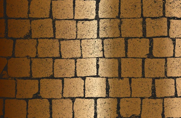 Distressed Overlay Texture Old Golden Brick Wall Grunge Background Abstract Royalty Free Stock Illustrations