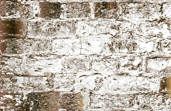 Eski Altın Bronz Tuğla Duvarın Sıkıntılı Örtülü Dokusu Grunge Arkaplan — Stok Vektör
