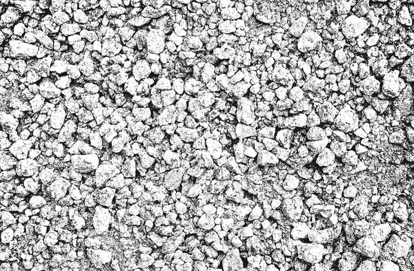 Superposición Textura Angustiada Piedras Rocas Guijarros Macadam Fondo Grunge Ilustración — Vector de stock