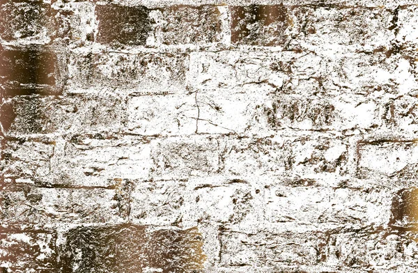 Distressed Overlay Texture Old Golden Bronze Brick Wall Grunge Background Stock Vector