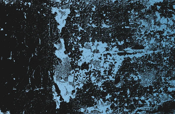 Çatlak betonun, mavi boya, taş ya da asfalt ile kaplanmış sıkıntılı dokusu. Grunge 'un arka planı. soyut yarım ton vektör çizimi