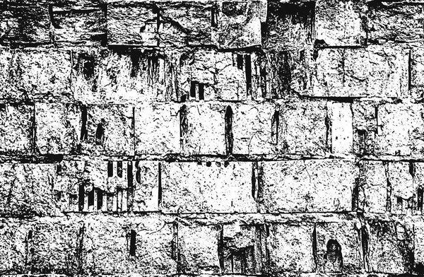 古いレンガの壁の悲痛なオーバーレイテクスチャ グランジの背景 抽象ベクトル図 — ストックベクタ