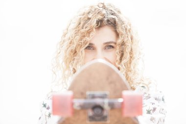 Kız binici uzun tahta