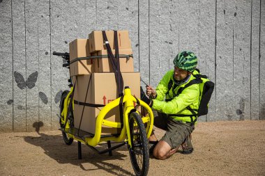 cargo bike clipart