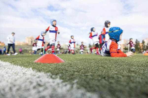 Rugby kids match — Stock Photo, Image