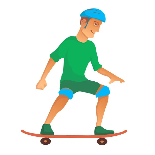 Guy sur un skateboard — Image vectorielle