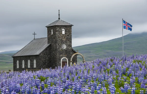 Iglesia Dingeyrar Islandia — Foto de Stock