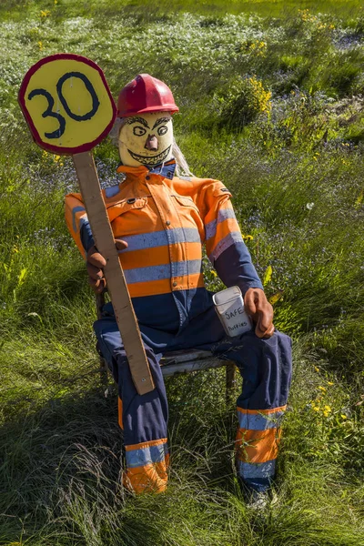 Traffic Controller (Doll) on a Chair — Stock Photo, Image