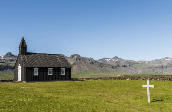 Budakirkja auf island — Stockfoto