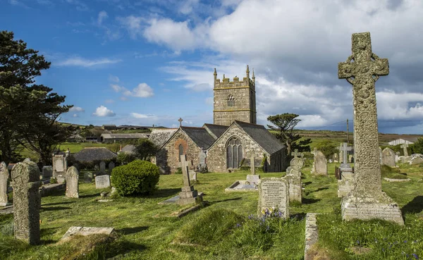 Curch in Zennor Cemetery — Stock Photo, Image