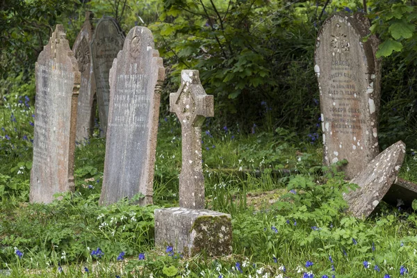 Náhrobní kameny Ludgvan Cornwall — Stock fotografie