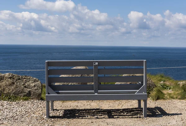 Lands End Last First Benche — Stock Photo, Image