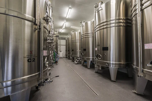 Modern şarap üretimi — Stok fotoğraf