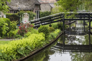 Evler ve köprüler Giethoorn Overijssel