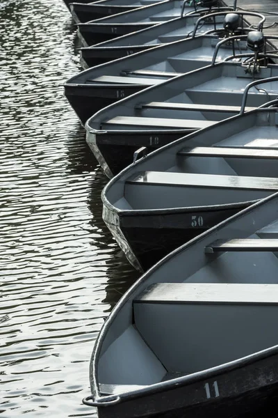 Barcos Punter Preto Giethoorn — Fotografia de Stock