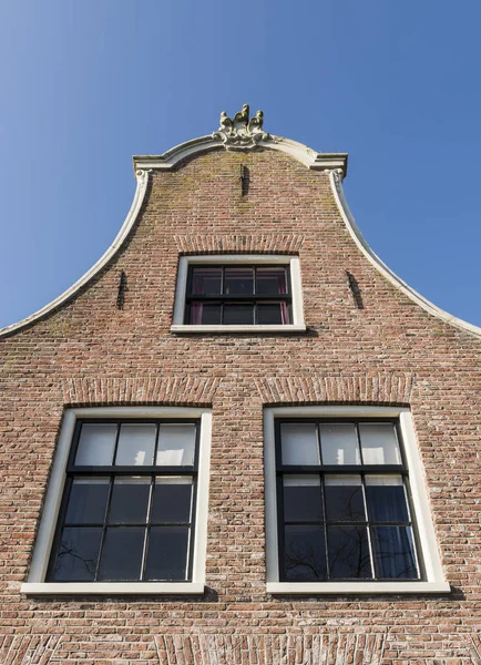 Gevel van de oude huis Blokzijl — Stockfoto