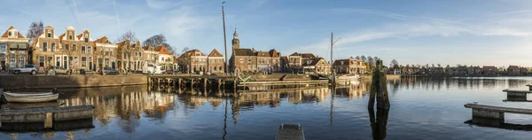 Panorama Blokzijl och Harbor Overijssel — Stockfoto