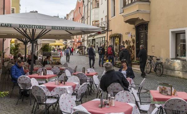 Restaurang i Rattenberg — Stockfoto