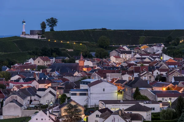 Serata in Champagne Village Verzenay — Foto Stock