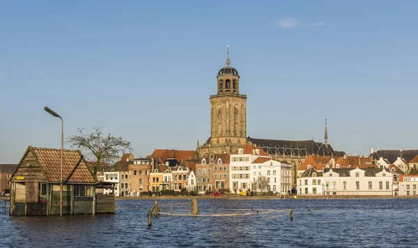 Deventer IJssel inundación — Foto de Stock