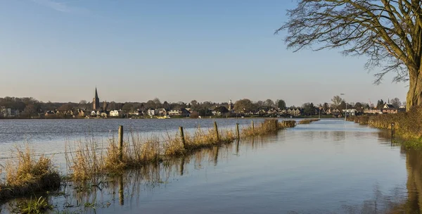 Flood IJssel at Dieren — ストック写真