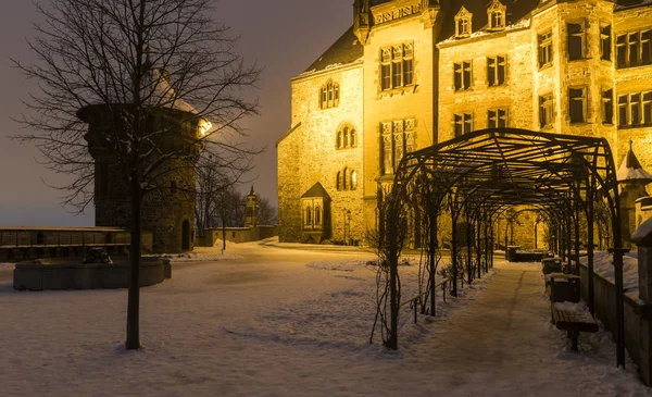 Kasteel Wernigerode winter — Stockfoto