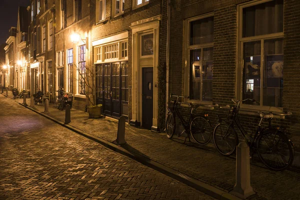Bakenessergracht Haarlem por la noche — Foto de Stock
