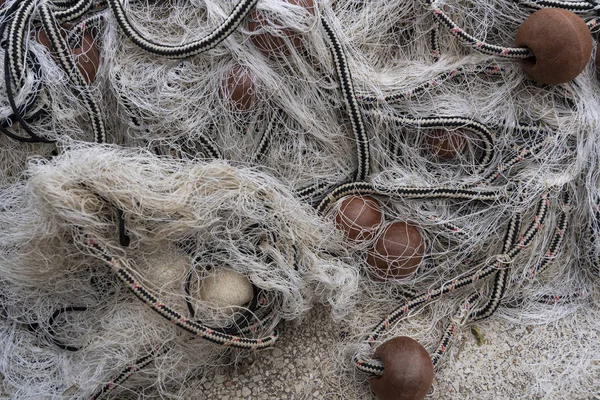 Weißes Fischernetz Kroatien — Stockfoto